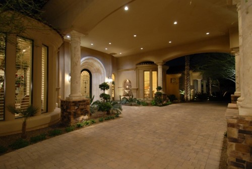 Portico entry way